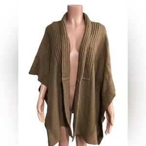 Talbots NWOT Knit Sweater Poncho Wool Blend Size XL
